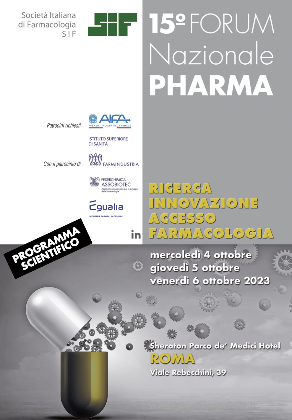 Forum Nazionale Pharma Sif - Ricerca, innovazione, accesso in farmacologia